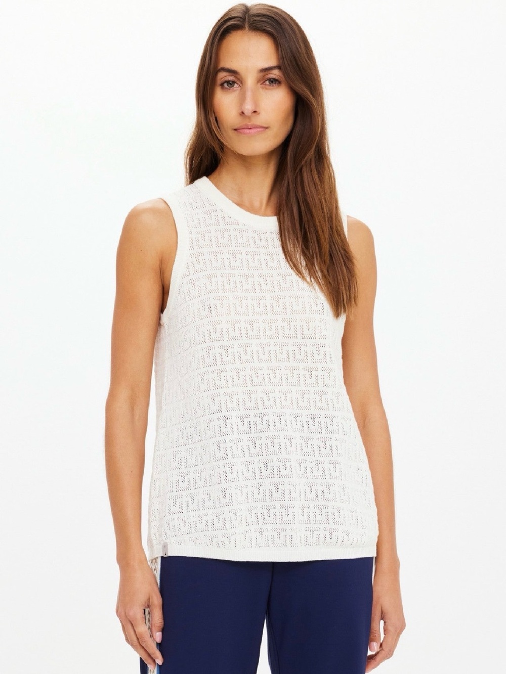 The Upside Chennai Knitted Tara Tank- Cream